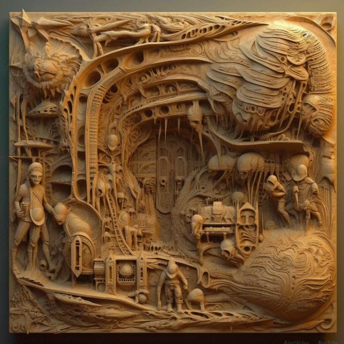 نموذج ثلاثي الأبعاد لآلة CNC 3D Art 